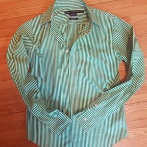 Button down striped blouse